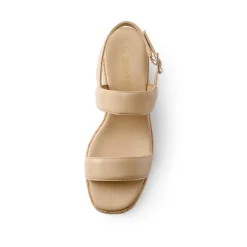 Buckle Strap Platform Wedge Sandals