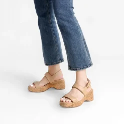 Buckle Strap Platform Wedge Sandals