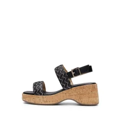 Buckle Strap Platform Wedge Sandals