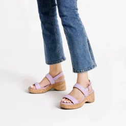 Buckle Strap Platform Wedge Sandals