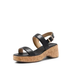 Buckle Strap Platform Wedge Sandals