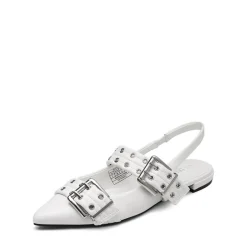 Buckle Straps Slingback Flats