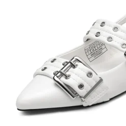 Buckle Straps Slingback Flats