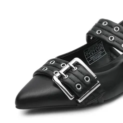 Buckle Straps Slingback Flats