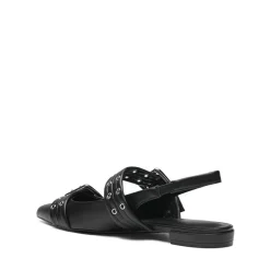 Buckle Straps Slingback Flats