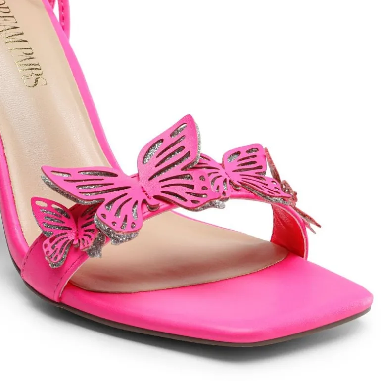 Butterfly Lace Up Stilleto High Heels