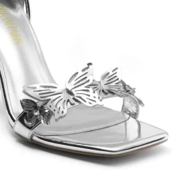 Butterfly Lace Up Stilleto High Heels