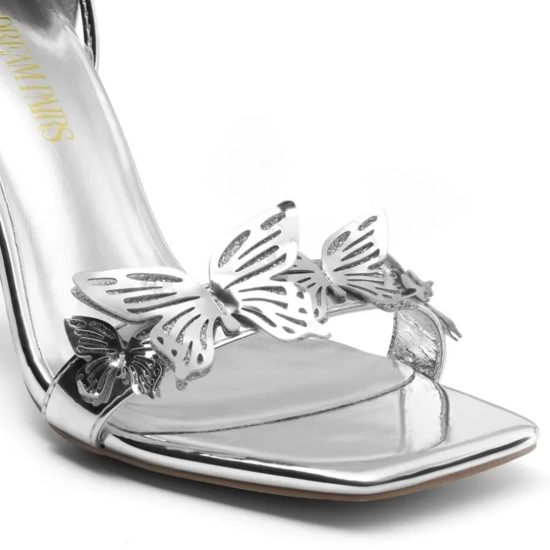 Butterfly Lace Up Stilleto High Heels