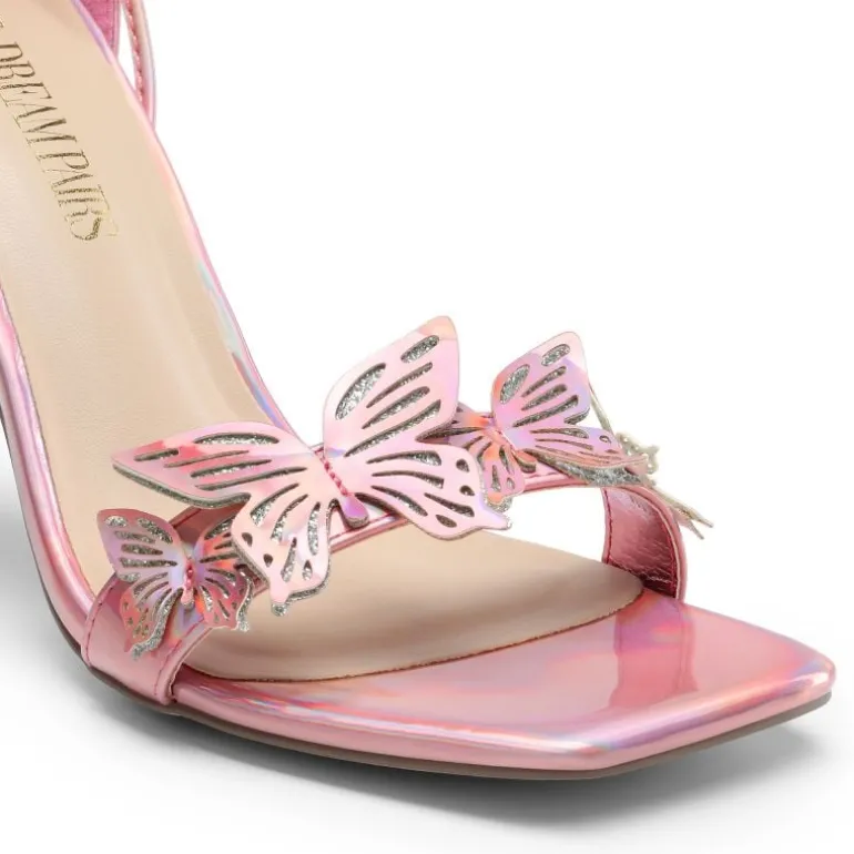 Butterfly Lace Up Stilleto High Heels