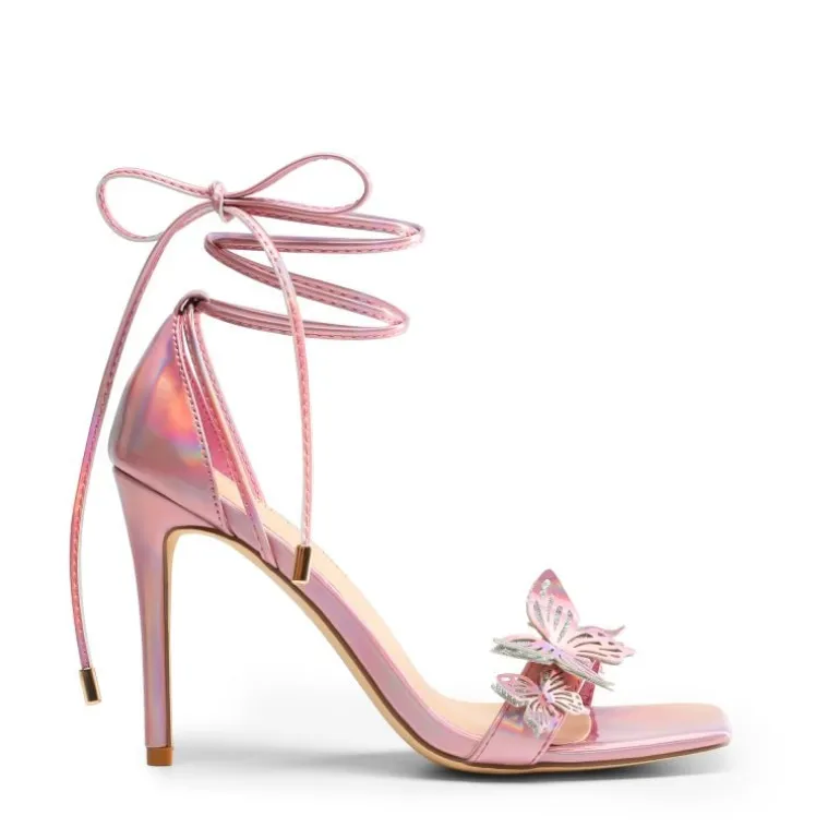 Butterfly Lace Up Stilleto High Heels