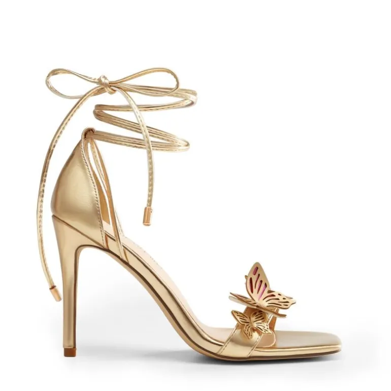 Butterfly Lace Up Stilleto High Heels