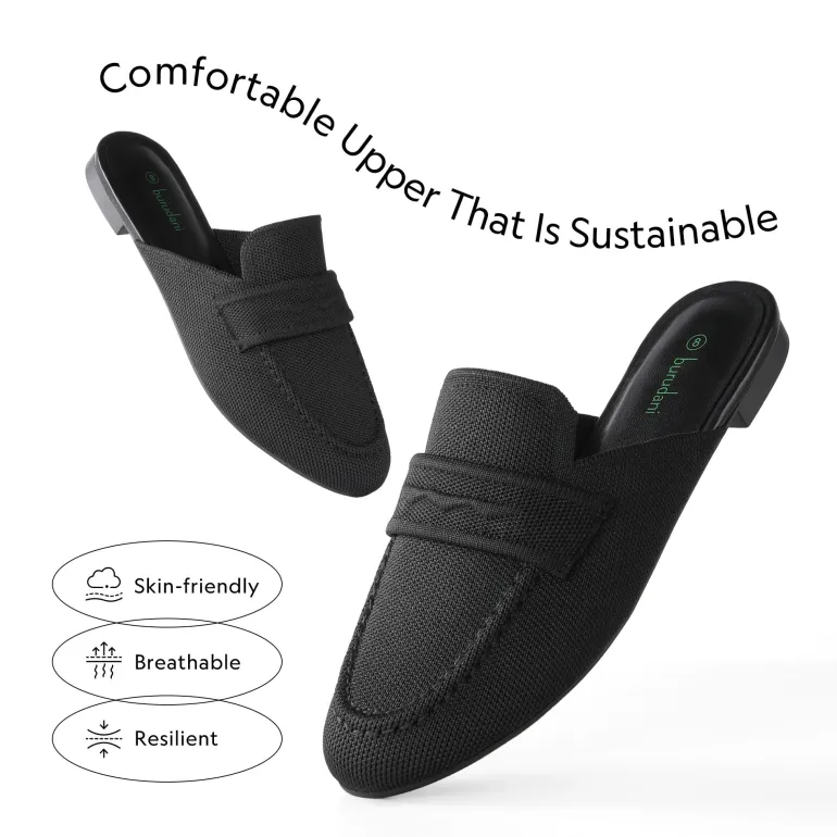 Casual Knitted Round Toe Mules