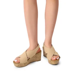 Casual Platform Criss-Cross Wedge Sandals