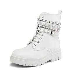 Chains Pearl Chunky Lug Sole Boots
