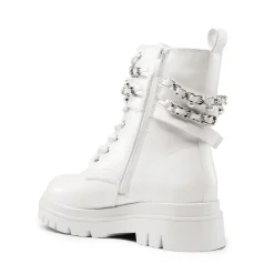 Chains Pearl Chunky Lug Sole Boots