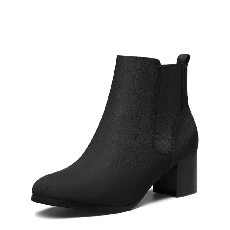 Chelsea Chunky Block Heel Booties