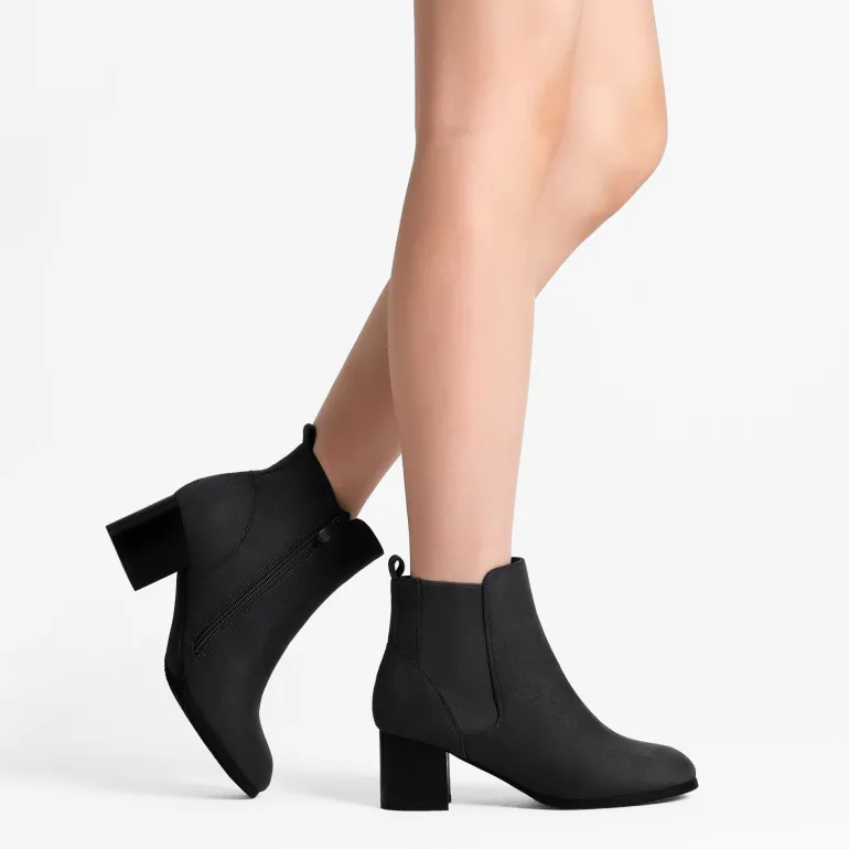 Chelsea Chunky Block Heel Booties