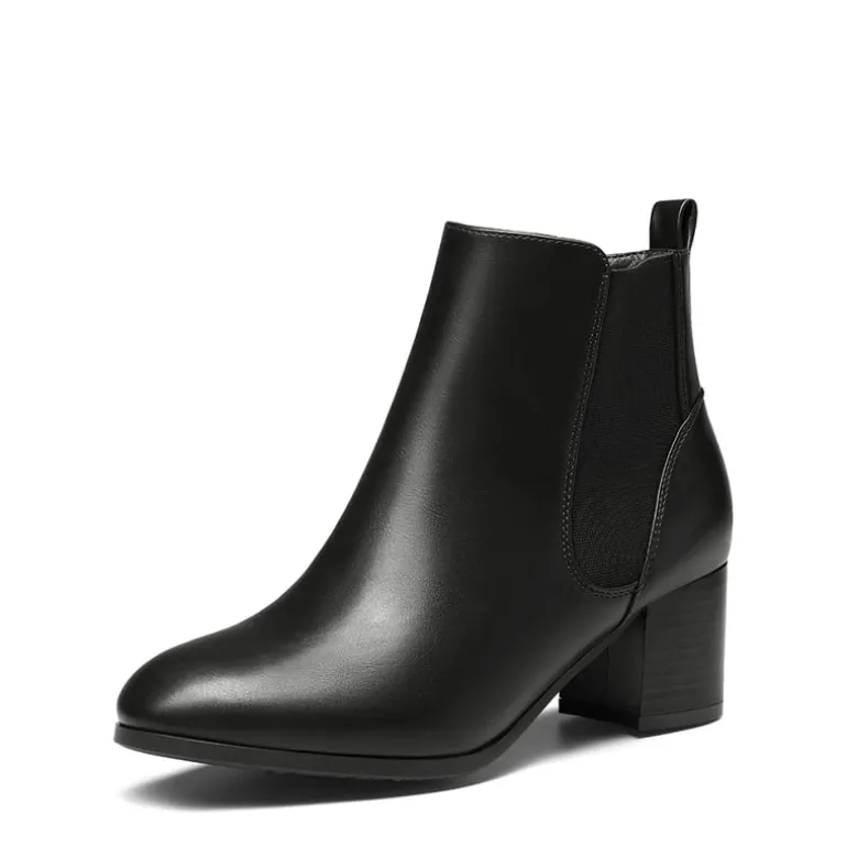 Chelsea Chunky Block Heel Booties