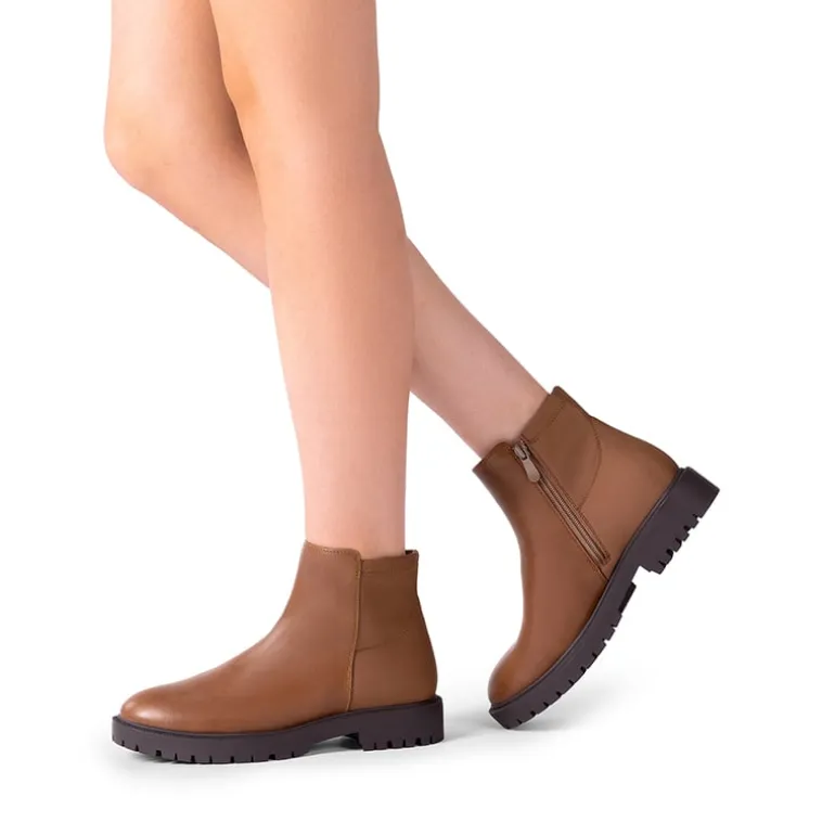 Chelsea Low Heel Pull-On Ankle Boots