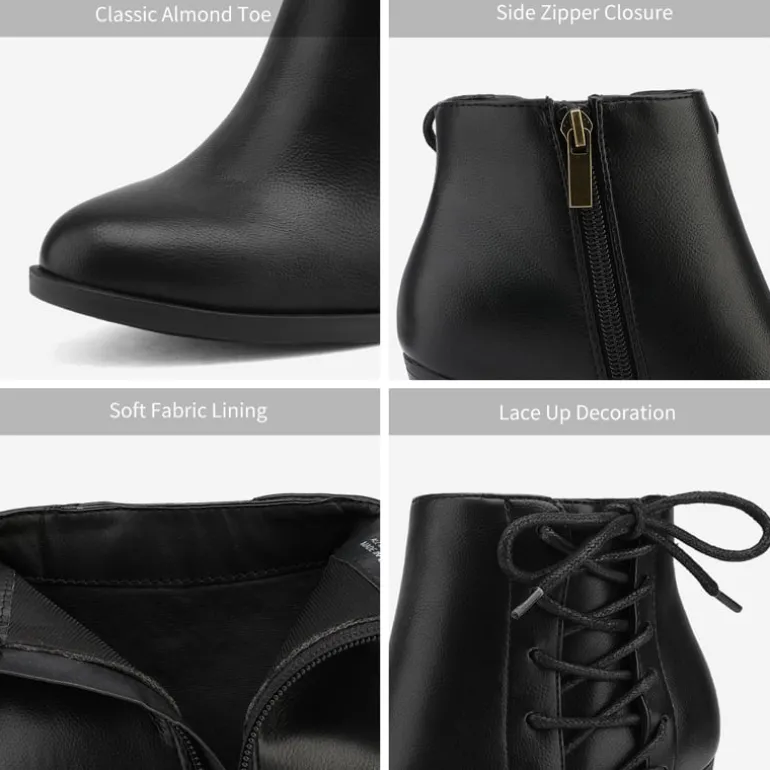 Chicago Chunky Heel Ankle Booties