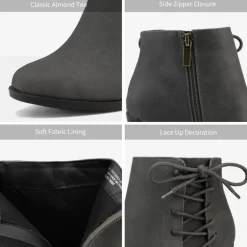 Chicago Chunky Heel Ankle Booties