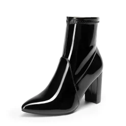 Chic Chunky Heel Ankle Boots