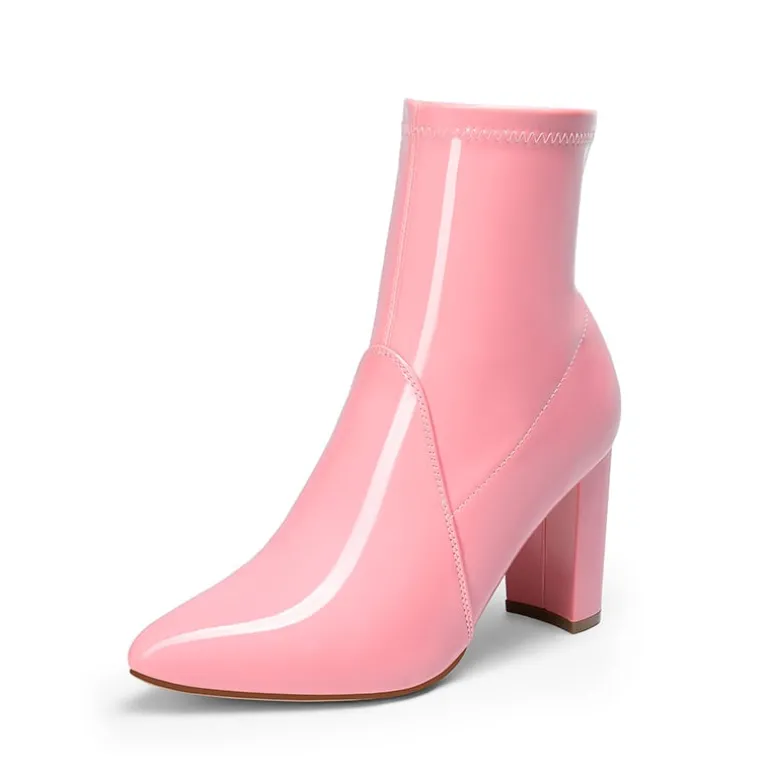 Chic Chunky Heel Ankle Boots