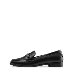 Chic Metallic Detail Loafers
