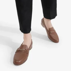 Chic Metallic Detail Loafers