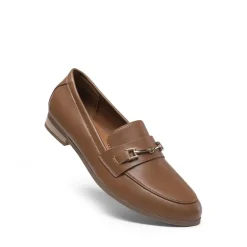Chic Metallic Detail Loafers