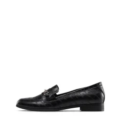 Chic Metallic Detail Loafers