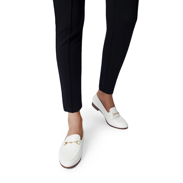Chic Metallic Detail Loafers