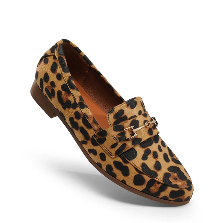Chic Metallic Detail Loafers