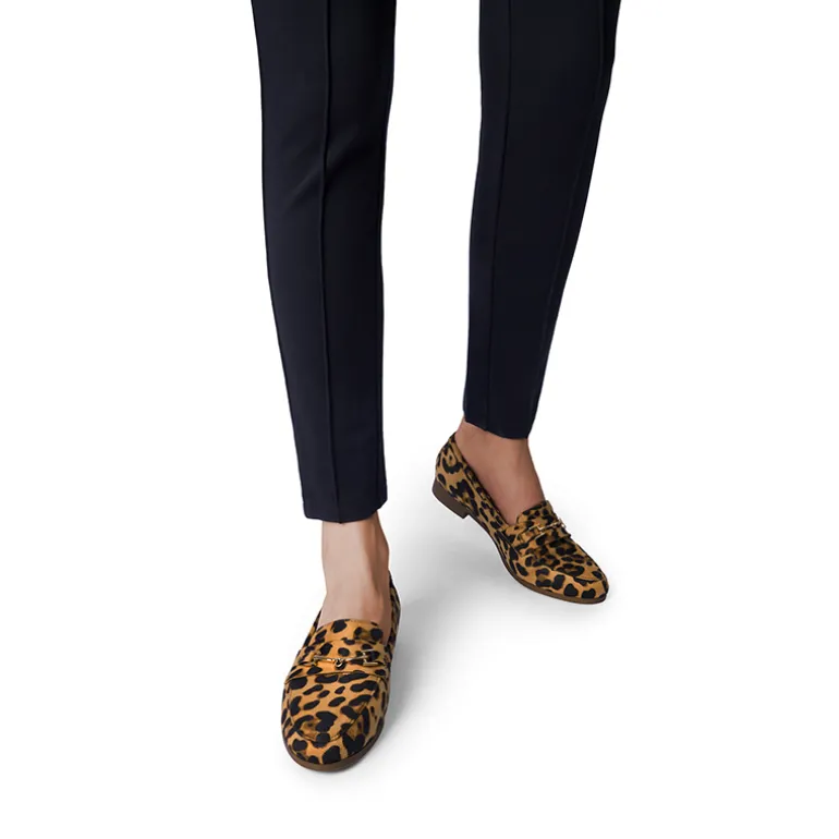 Chic Metallic Detail Loafers