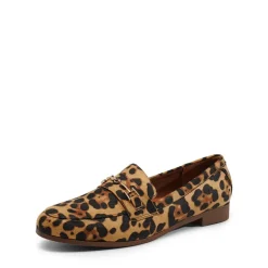 Chic Metallic Detail Loafers