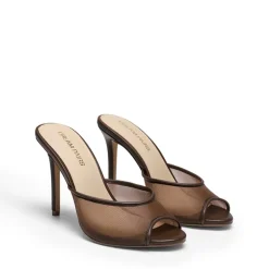 Chic Open Toe Stiletto Mule Heels