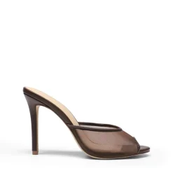 Chic Open Toe Stiletto Mule Heels