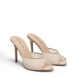 Chic Open Toe Stiletto Mule Heels