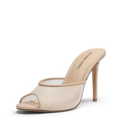Chic Open Toe Stiletto Mule Heels