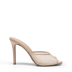 Chic Open Toe Stiletto Mule Heels