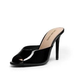 Chic Open Toe Stiletto Mule Heels