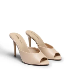 Chic Open Toe Stiletto Mule Heels