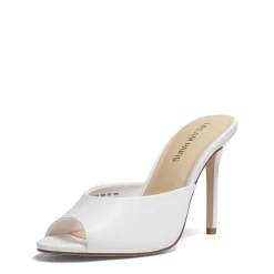 Chic Open Toe Stiletto Mule Heels