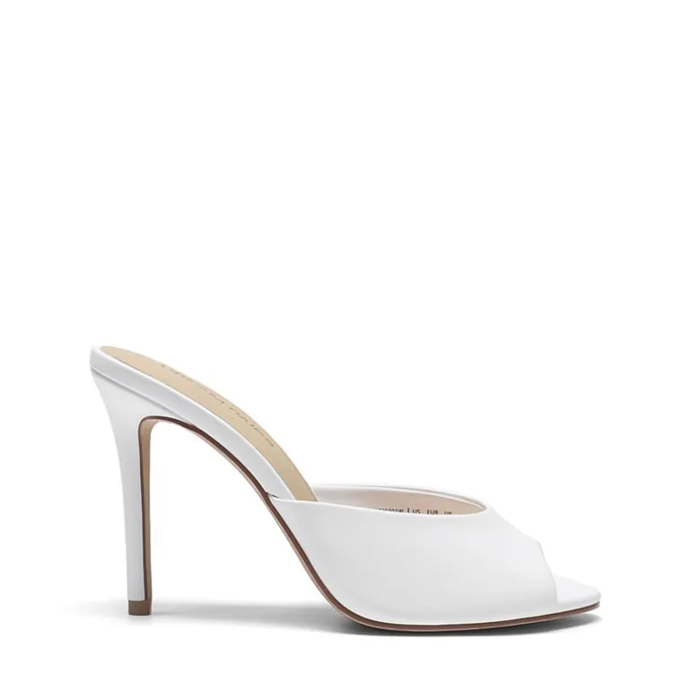 Chic Open Toe Stiletto Mule Heels