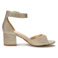 Chunkle Low Heel Ankle Strap Chunky Sandals