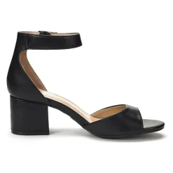 Chunkle Low Heel Ankle Strap Chunky Sandals