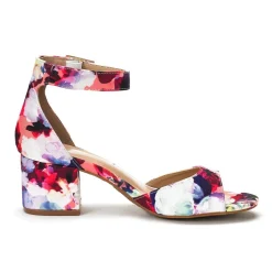 Chunkle Low Heel Ankle Strap Chunky Sandals