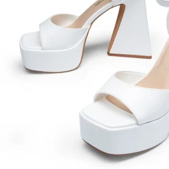 Chunky Ankle-Strap Platform Heel Sandals