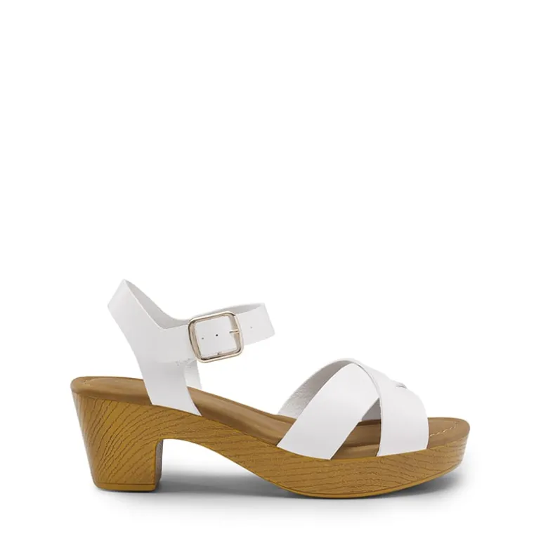 Chunky Criss Cross Platform Sandals