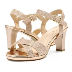 Chunky Heel Ankle Strap Sandals